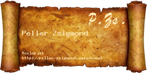 Peller Zsigmond névjegykártya