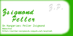 zsigmond peller business card